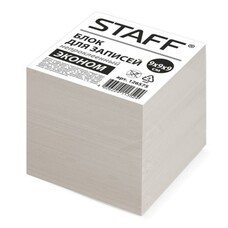 Блок для записей STAFF, непроклеенный, куб 9х9х9 см, белизна 70-80%
