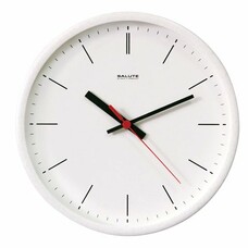 Часы настенные САЛЮТ П-2Б8-134, круг, белые, белая рамка, 26,5х26,5х3,8 см