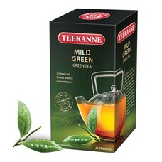 Чай TEEKANNE (Тикане) "Mild Green", зеленый, 25 пакетиков по 1,75 г в конверте.