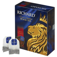 Чай RICHARD (Ричард) "Royal English Breakfast", черный, 100 пакетиков по 2 г, 610002