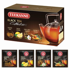 Чай TEEKANNE (Тикане) "Black tea collection", черный, ассорти 4 вкуса, 20 пакетиков,  45621