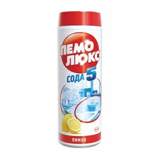 Чистящее средство 480 г, ПЕМОЛЮКС Сода-5, "Лимон", порошок