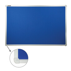 Доска c текстильным покрытием BRAUBERG для объявлений, 60х90 см, синяя, 231700
