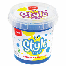 Слайм Style Slime классический "Лазурный с ароматом тутти-фрутти", 150 мл, LORI, Сл-004