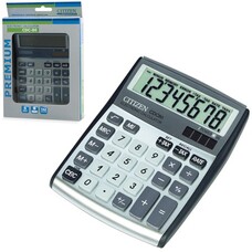 Калькулятор CITIZEN настольный CDC-80WB, 8 разрядов, двойное питание, 135x108 мм
