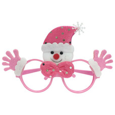 Ободок карнавальный "Розовый Снеговик", 19х12х3,5 см, полипропилен/нетканый материал, 78593