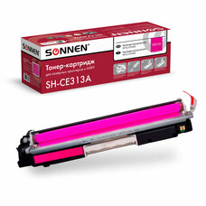 Картридж лазерный SONNEN (SH-CE313A) для HP СLJ CP1025 ВЫСШЕЕ КАЧЕСТВО, пурпурный, 1000 страниц, 363965