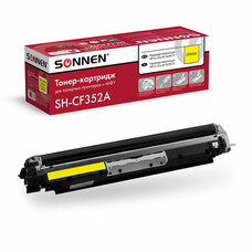Картридж лазерный SONNEN (SH-CF352A) для HP СLJ Pro M176/M177 ВЫСШЕЕ КАЧЕСТВО, желтый, 1000 страниц, 363952