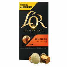 Кофе в алюминиевых капсулах L'OR "Espresso Delizioso" для кофемашин Nespresso, 10 шт. х 52 г, 4028608