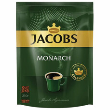 Кофе растворимый JACOBS "Monarch", сублимированный, 210 г, мягкая упаковка, 8052808
