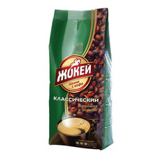 Кофе в зернах ЖОКЕЙ "Классический", натуральный, 250 г, вакуумная упаковка, 0246-24