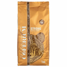 Кофе в зернах COFERIUM "STRONG", 1000 г, вакуумная упаковка, 48005