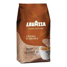 Кофе в зернах LAVAZZA (Лавацца) "Crema e Aroma", натуральный, 1000 г, вакуумная упаковка, 2444