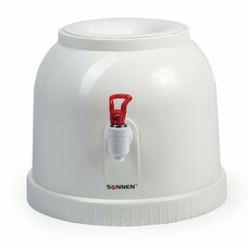 Кулер для воды SONNEN TS-01, настольный, без нагрева и охлаждения, водораздатчик,1 кран, белый, 452417