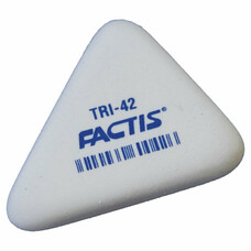 Резинка стирательная FACTIS TRI 42 (Испания), треугольная, 45х35х8 мм, мягкая, синтетический каучук, PMFTRI42