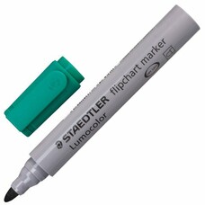 Маркер для флипчарта STAEDTLER "Lumocolor", непропитывающий, круглый, 2 мм, зеленый, 356-5