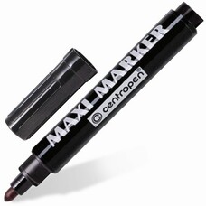 Маркер перманентный универсальный для любой поверхности CENTROPEN "Maxi Marker", 2-4 мм, черный, 8936/1Ч