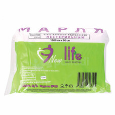 Марля медицинская отбеленная NEW LIFE отрез 10 м, плотность 36 (±2) г/м2, 94263