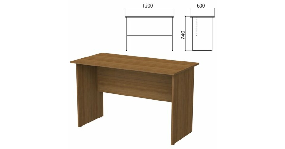 Стол письменный бюджет 2362 французский орех 1200х600х740 мм