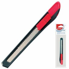 Нож универсальный 9 мм MAPED (Франция) "Start", фиксатор, корпус черно-красный, европодвес, 92211