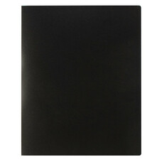 Папка на 2 кольцах STAFF, 40 мм, черная, до 250 листов, 0,5 мм, 225721