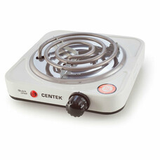 Настольная электрическая плита CENTEK CT-1508, 1000 Вт, 1 конфорка, 5 режимов нагрева, белая