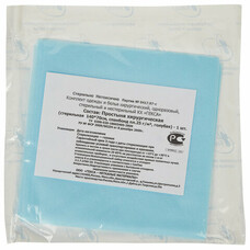 Простыня ГЕКСА стерильная, 70х140 см, спанбонд 25 г/м2, голубая