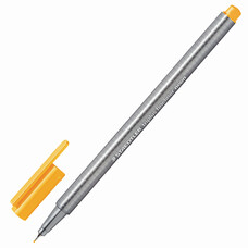 Ручка капиллярная STAEDTLER "Triplus Fineliner", трехгранная, толщина письма 0,3 мм, неоновая оранжевая, 334-401