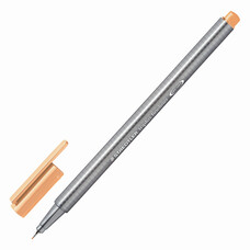 Ручка капиллярная STAEDTLER "Triplus Fineliner", трехгранная, толщина письма 0,3 мм, светло-оранжевая, 334-43