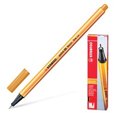 Ручка капиллярная STABILO "Point", корпус оранжевый, толщина письма 0,4 мм, оранжевая, 88/54