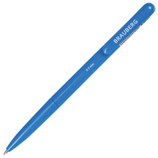 Ручка шариковая автоматическая BRAUBERG "Hot Hit", корпус ассорти, узел 0,7 мм, линия 0,35 мм, синяя, 140891