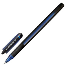Ручка шариковая масляная UNI (Япония) "JetStream", корпус синий, узел 0,7 мм, линия 0,35 мм, синяя, SX-101-07 BLUE