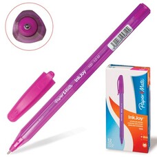 Ручка шариковая PAPER MATE "Inkjoy 100", корпус тонированный розовый, узел 1,2 мм, линия 1 мм, розовая, S0977320