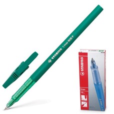 Ручка шариковая STABILO "Liner", корпус зеленый, узел 0,7 мм, линия 0,3 мм, зеленая, 808/36