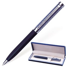 Ручка подарочная шариковая GALANT "Empire Blue", корпус синий с серебристым, хромированные детали, пишущий узел 0,7 мм, синяя