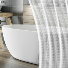 Штора для ванной комнаты LENS FLARE с 3D эффектом водонепроницаемая, 180х180см, LAIMA HOME