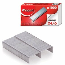 Скобы для степлера MAPED (Франция), №24/6, 1000 штук, 324405