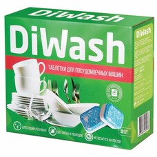 Средство для мытья посуды в посудомоечных машинах 30 шт., DIWASH (Дивош), таблетки