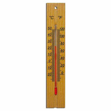 Термометр комнатный, "ДЕРЕВЯННЫЙ", диапазон: от 0 до +50°C, ПТЗ, ТБ-206
