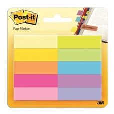 Закладки клейкие POST-IT Professional, бумажные, 12,7 мм, 10 цветов х 50 шт., 670-10AB