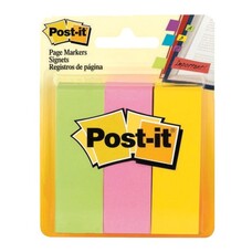 Закладки клейкие POST-IT Professional, бумажные, 22,2 мм, 3 цвета х 100 шт., 671-3