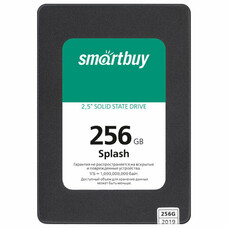 Твердотельный накопитель SSD SMARTBUY Splash 256GB, 2,5", USB 3.0, черный, SBSSD-256GT-MX902-25S3