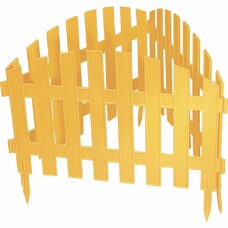 Забор декоративный "Винтаж" 28 х 300 см., желтый Palisad [65010]