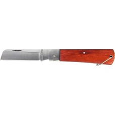 Нож складной, 200 мм, прямое лезвие, деревянная ручка Sparta [78998]