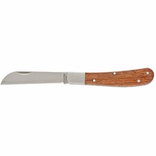 Нож садовый, 173 мм, складной, прямое лезвие, деревянная рукоятка Palisad [79003]