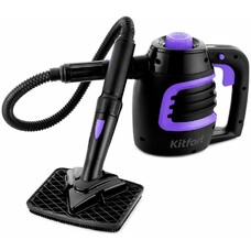 Пароочиститель ручной KitFort КТ-930, черный/фиолетовый
