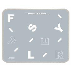 Коврик для мыши A4TECH FStyler FP25 (S) серый/белый, ткань, 250х200х2мм [fp25 silver]