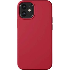 Чехол (клип-кейс) Deppa Liquid Silicone, для Apple iPhone 12 mini, противоударный, красный [87786]
