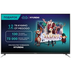 55" Телевизор Hyundai H-LED55EU7008, 4K Ultra HD, черный, СМАРТ ТВ, Android