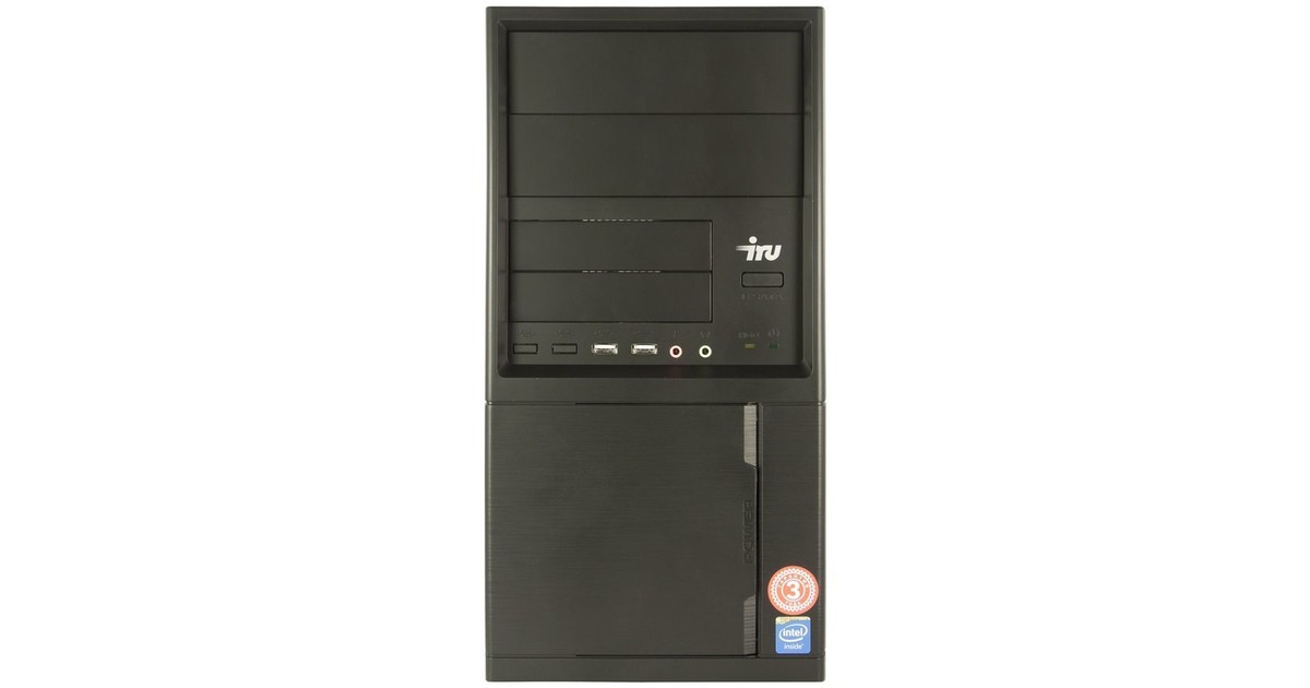 Компьютер iRU City 310, Intel Pentium G3260, DDR3 8ГБ, …